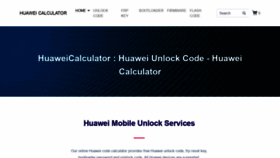 What Huaweicalculator.com website looked like in 2020 (3 years ago)