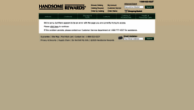 What Handsomerewards.com website looked like in 2020 (3 years ago)