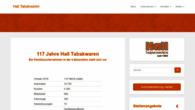 What Halltabakwaren.de website looked like in 2020 (3 years ago)