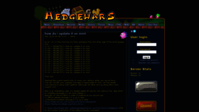 What Hedgewars.org website looked like in 2020 (3 years ago)