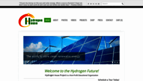 What Hydrogenhouseproject.org website looked like in 2020 (3 years ago)