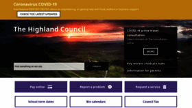 What Highland.gov.uk website looked like in 2020 (3 years ago)