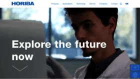 What Horiba.com website looked like in 2020 (3 years ago)