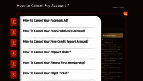 What Howtocancelmyaccount.com website looked like in 2020 (3 years ago)