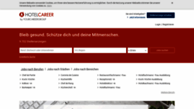 What Hotelcareer.at website looked like in 2020 (3 years ago)