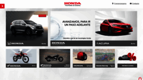 What Honda.mx website looked like in 2020 (3 years ago)