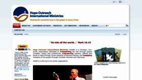 What Hopeoutreachinternational.org website looked like in 2020 (3 years ago)