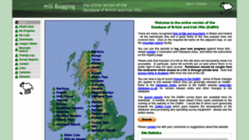 What Hill-bagging.co.uk website looked like in 2020 (3 years ago)