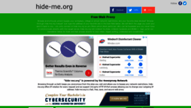 What Hide-me.org website looked like in 2020 (3 years ago)