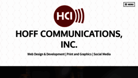 What Hoffcomm.com website looked like in 2020 (3 years ago)