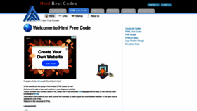 What Htmlfreecode.com website looked like in 2020 (3 years ago)