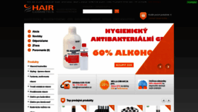 What Hair-cosmetics.sk website looked like in 2020 (3 years ago)