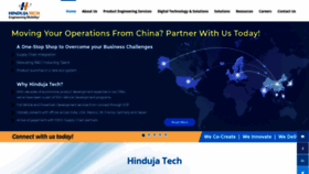What Hindujatech.com website looked like in 2020 (3 years ago)