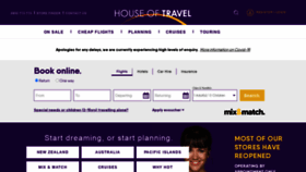 What Houseoftravel.co.nz website looked like in 2020 (3 years ago)