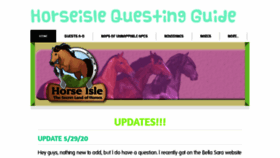 What Horseislequestingguide.weebly.com website looked like in 2020 (3 years ago)