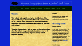 What Huguenotsinireland.com website looked like in 2020 (3 years ago)