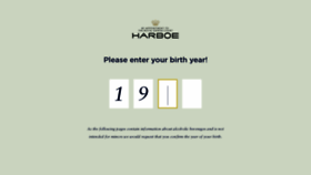 What Harboe.com website looked like in 2020 (3 years ago)