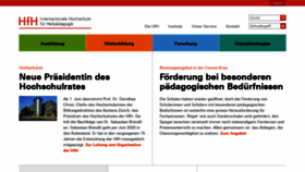 What Hfh.ch website looked like in 2020 (3 years ago)