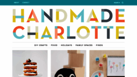 What Handmadecharlotte.com website looked like in 2020 (3 years ago)