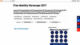 What Horoscopefor2015.blogspot.com website looked like in 2020 (3 years ago)
