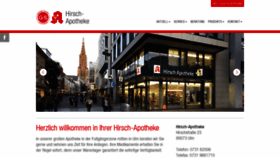 What Hirsch-apotheke-ulm.de website looked like in 2020 (3 years ago)