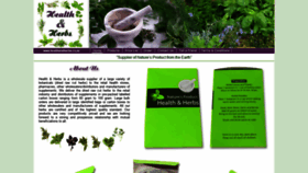 What Healthandherbs.co.za website looked like in 2020 (3 years ago)