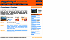 What Happyholiday.ch website looked like in 2020 (3 years ago)