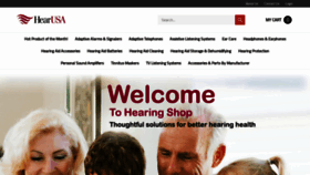 What Hearingshop.com website looked like in 2020 (3 years ago)
