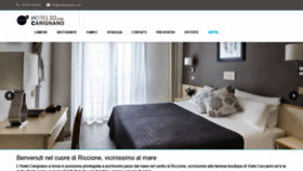What Hotelcarignano.com website looked like in 2020 (3 years ago)