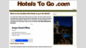 What Hotelstogo.com website looked like in 2020 (3 years ago)