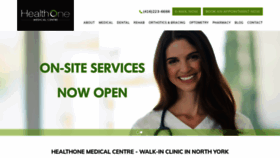What Healthonemedicalcentre.com website looked like in 2020 (3 years ago)