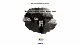What Holocaustresearchproject.org website looked like in 2020 (3 years ago)