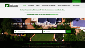 What Horti.co.za website looked like in 2020 (3 years ago)