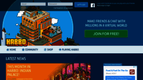What Habbo.com website looked like in 2020 (3 years ago)