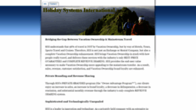 What Holidaysystems.org website looked like in 2020 (3 years ago)