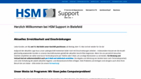 What Hsm-support.de website looked like in 2020 (3 years ago)