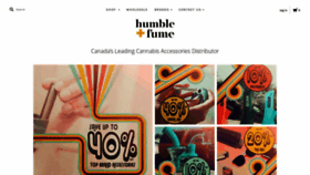 What Humbleandfume.com website looked like in 2020 (3 years ago)