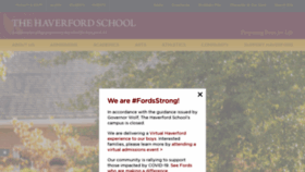 What Haverford.org website looked like in 2020 (3 years ago)