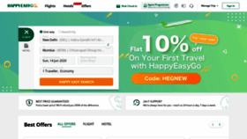 What Happyeasygo.com website looked like in 2020 (3 years ago)