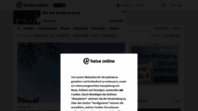 What Heise.de website looked like in 2020 (3 years ago)