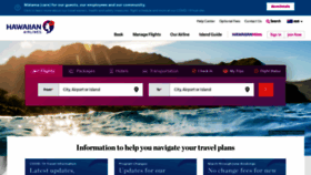 What Hawaiianairlines.com.au website looked like in 2020 (3 years ago)