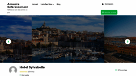 What Hotel-sylvabelle-marseille.com website looked like in 2020 (3 years ago)