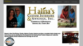What Halinas.net website looked like in 2020 (3 years ago)