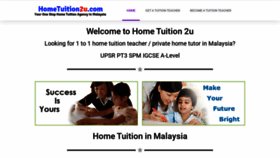 What Hometuition2u.com website looked like in 2020 (3 years ago)