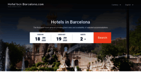 What Hotelbcn-barcelona.com website looked like in 2020 (3 years ago)