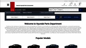 What Hyundaipartsdepartment.com website looked like in 2020 (3 years ago)