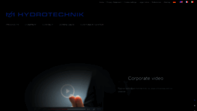 What Hydrotechnik.com website looked like in 2020 (3 years ago)