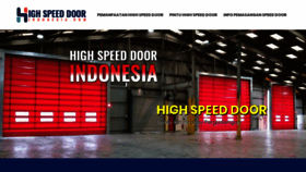 What Highspeeddoorindonesia.com website looked like in 2020 (3 years ago)