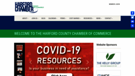 What Harfordchamber.org website looked like in 2020 (3 years ago)