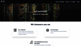 What Hof.services website looked like in 2020 (5 years ago)